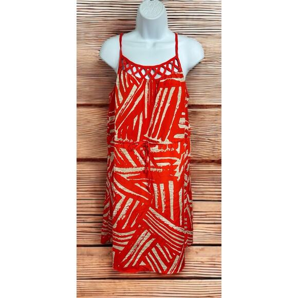 Mossimo Orange Sleeveless Dress Sz Small Lightweight Knee Length Loose - Picture 1 of 7